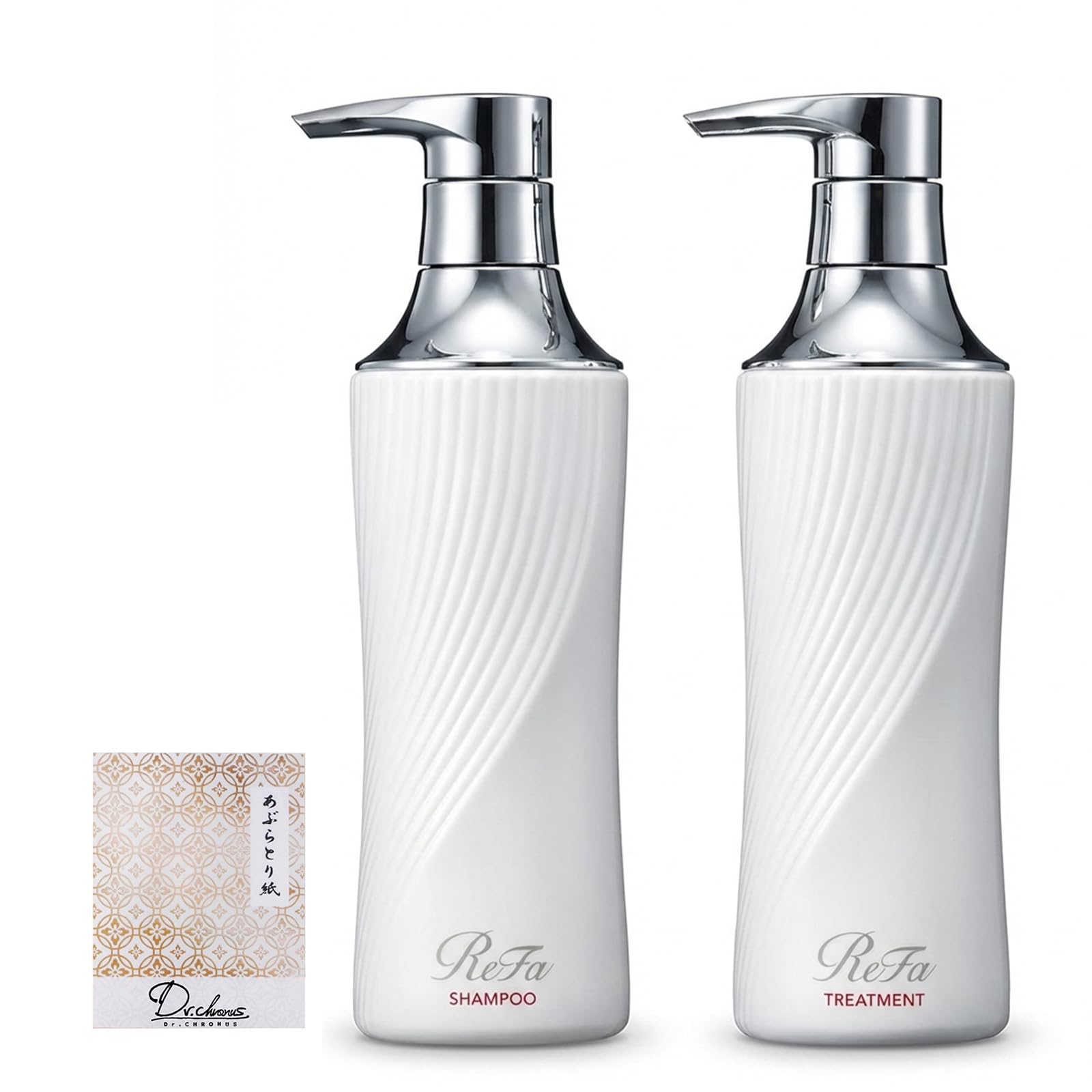 ReFa BEAUTECH Shampoo Treatment Set with original & (500g each) oil-blotting paper. (Dr.chronus) белый