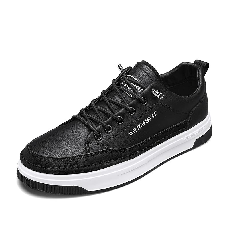 

2024 Летняя мужская обувь Повседневная обувь для бега на открытом воздухе Мужские кроссовки Кожаные мокасины Платформа Модные роскошные студенческие теннисные кроссовки 42 чёрный