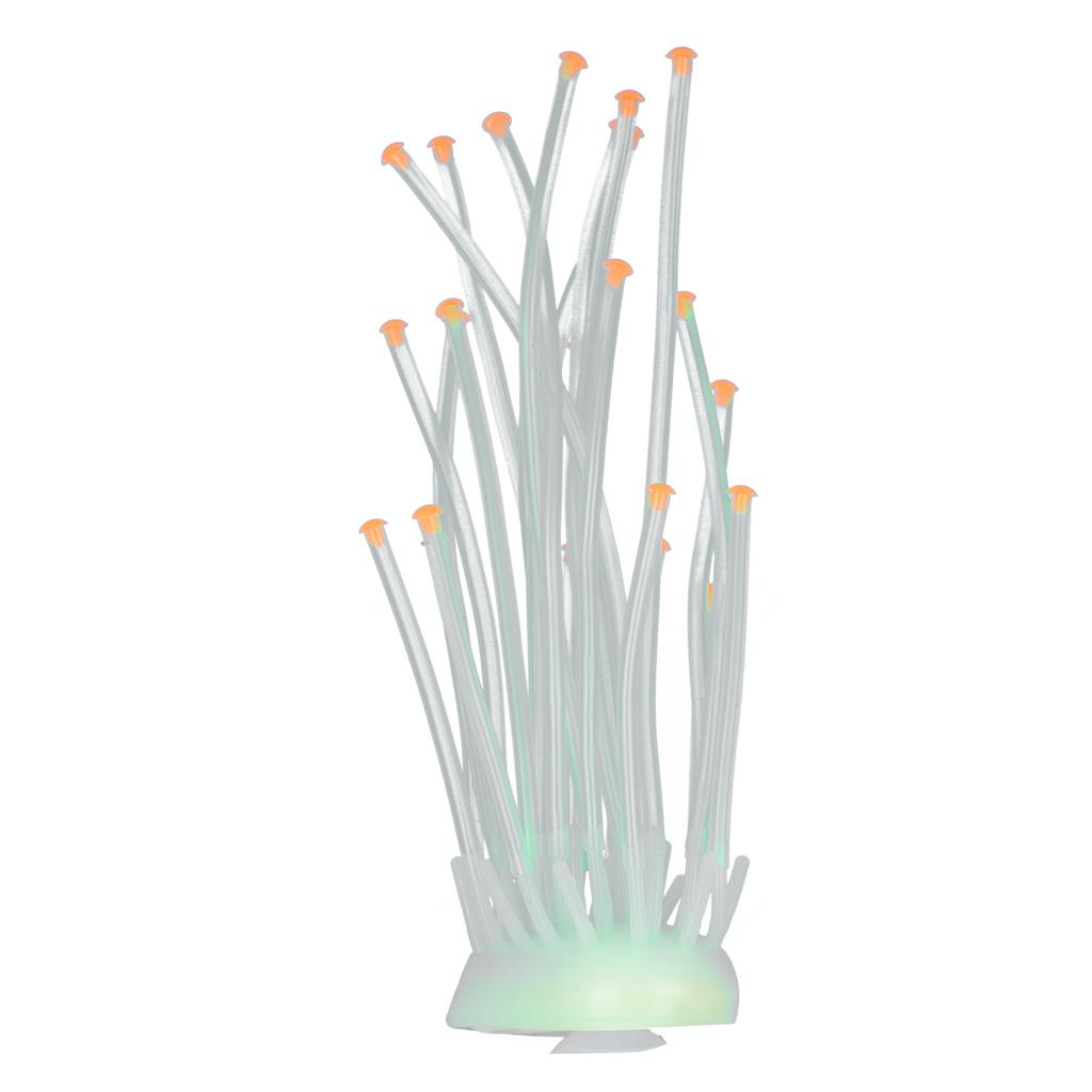 Artificial Coral Silicone Fluorescent Simulation Aquarium Fish   2‑Color Tube Decoration