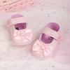 Reflective Baby Pre-Walking Shoes for 0-1 Year Olds - Bow Knot, Soft Sole, Non-Slip, Breathable.