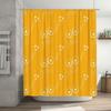 Modern Flower Pattern Bath Shower Curtain Waterproof Durable Decor for Bathroom Available in Various Sizes