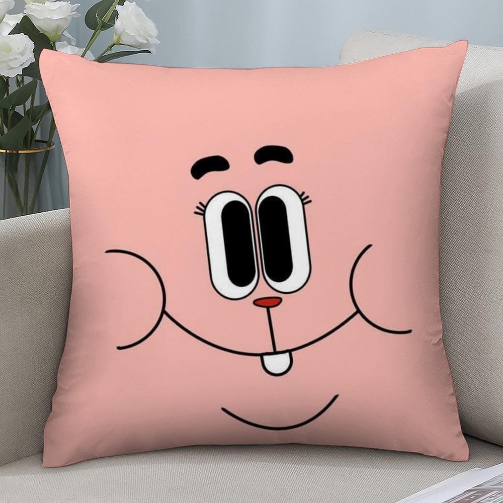 Animation Amazing World Gumball Pillow Case Short Plush Sofa Decorative Gift Home Double-sided Printing Cushion