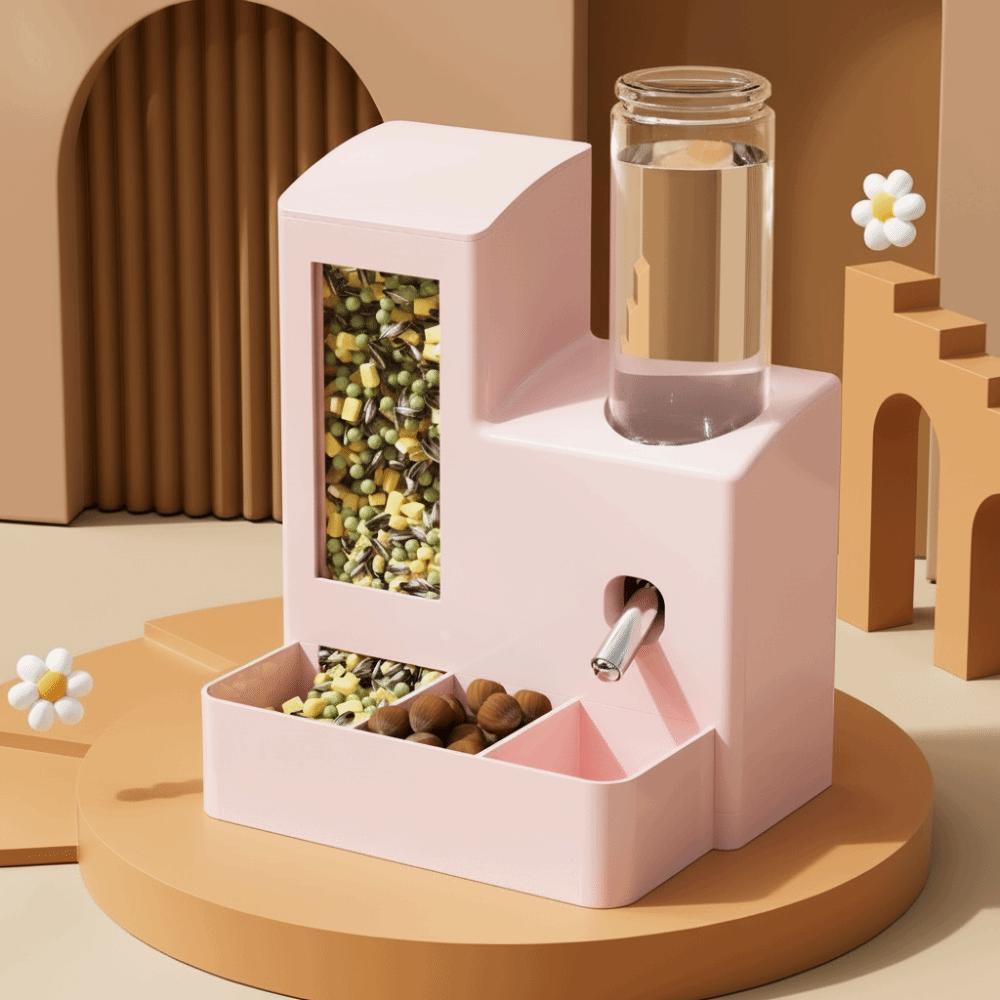 Leak Proof Automatic Hamster Feeder Large Capacity Pet Drinking Fountain  for Rat Rabbit