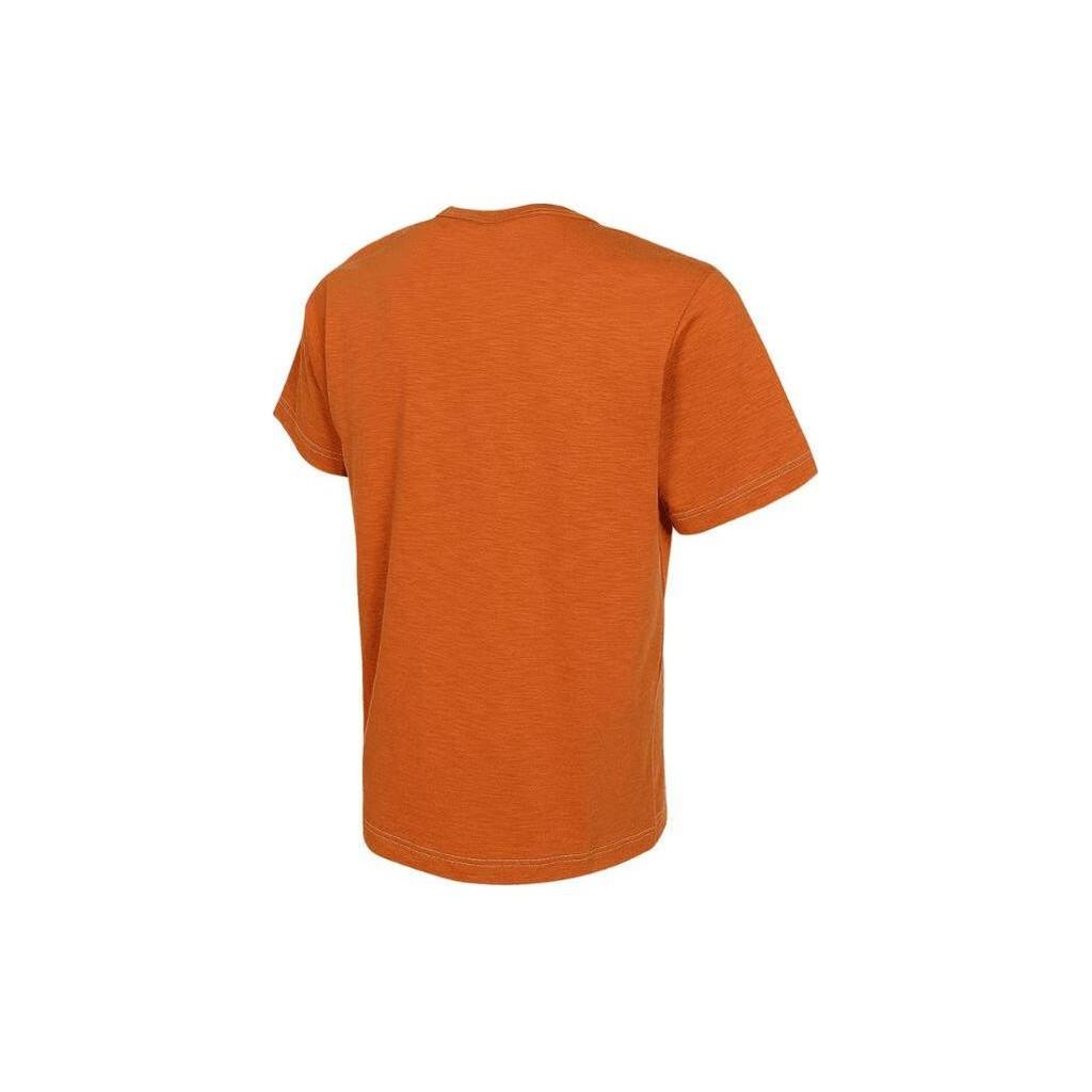 Nike T Shirts Men's Orange Crew Neck Moderate Straight Fit FN2646-815