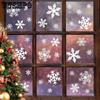4pcs Window Stickers Window Clings Snowflakes Window Decals Static Window Stickers Party Decorations Electrostatic Stickers Window Glass Stickers