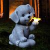 Solar Animal Outdoor Statue Garden Outside Decors with Solar Lights Housewarming Unique Gifts Ornaments Funny Solar Garden