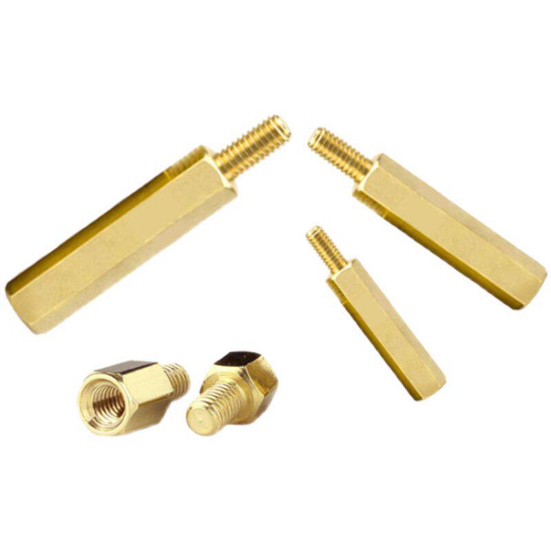 Hexagonal M3 Copper Pillar Motherboard Isolation Support Stud