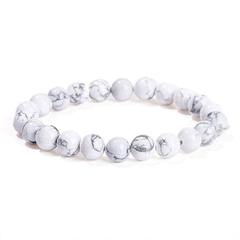Natural Crystal Agate & Tiger Eye Stone Bracelet - Fashionable Round Beads for Men & Women