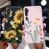 Love Heart Sunflower Case for Xiaomi Mi Note 10 Pro Case Bumper Silicone Back Cover for Xiomi Xiaomi Mi Note 10 Note10 Pro Case