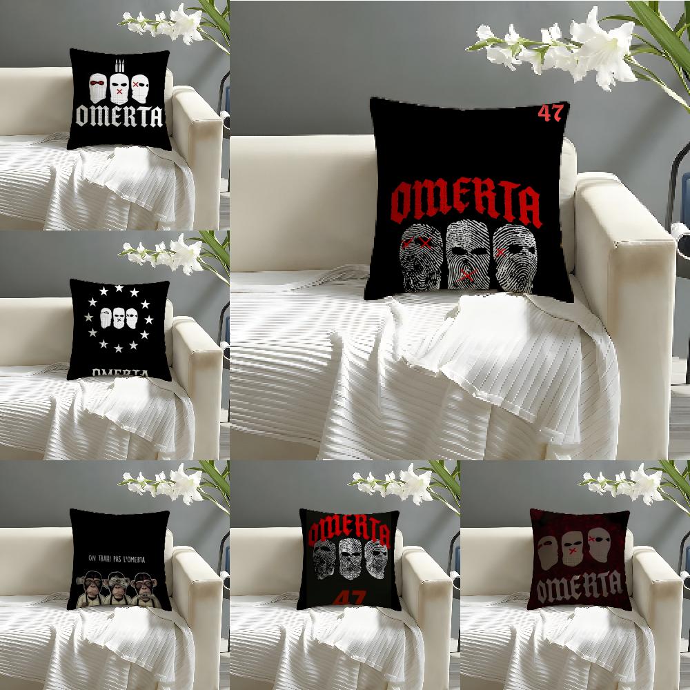 Cool Music Brand O-Omerta 47 1 Pillow Case Linen Pillow Case Sofa Home Decor Cushion Cover Cushion Cove
