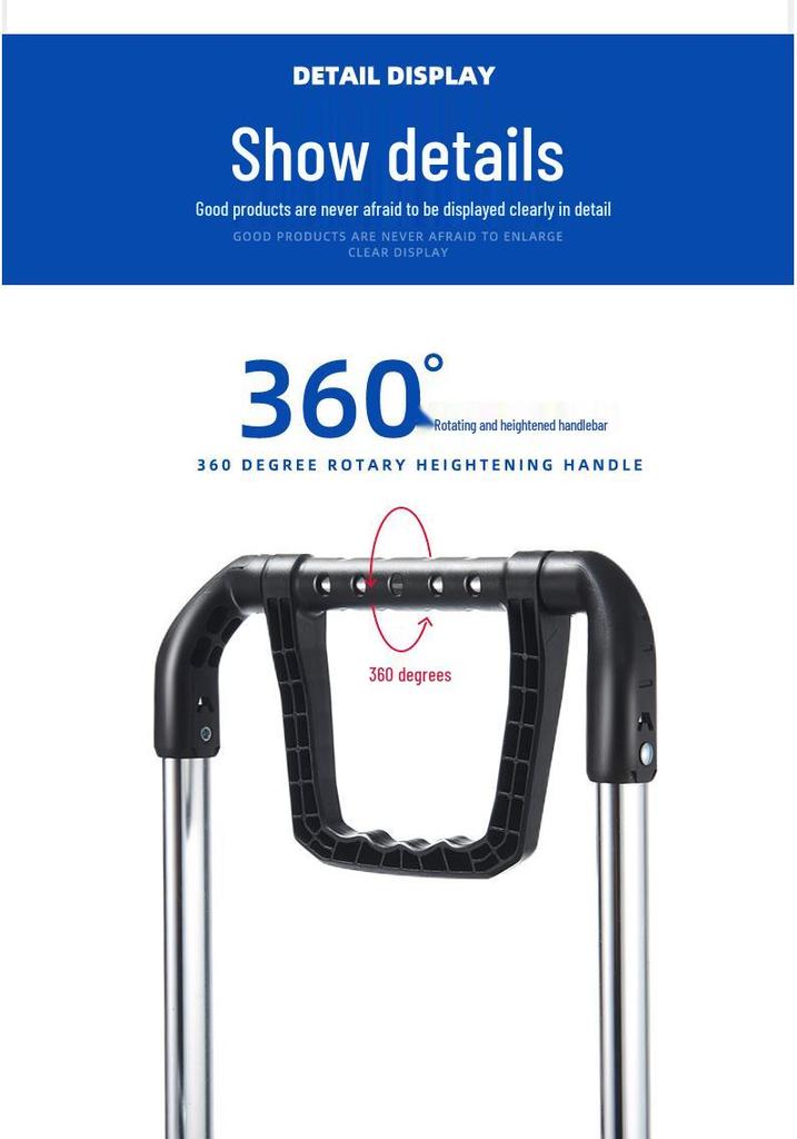 Chariot de Courses Pliant Portable Tianxi avec Roues pour Escaliers