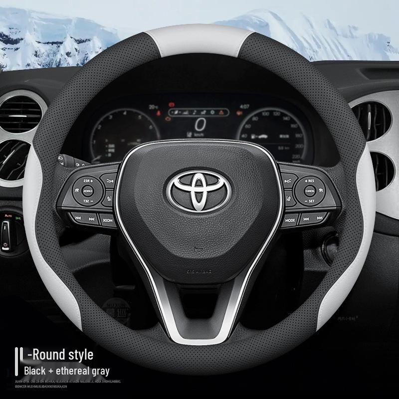 

Genuine Leather Non-Slip Steering Wheel Cover for 2022 Toyota bZ4X – All-Season GAC Toyota bZ4X