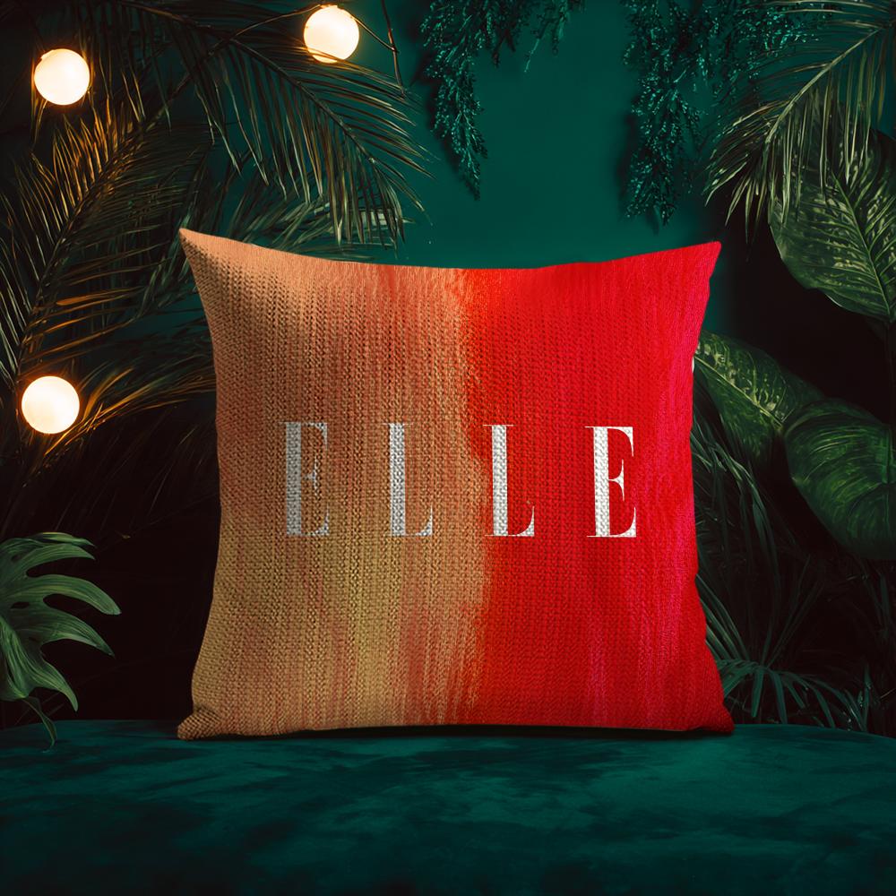 Healthy And confident Style Home ELLE Living Cushion Cover Silky elegant Comfort Sofa Bed Invisible zipper Beach pillowcase