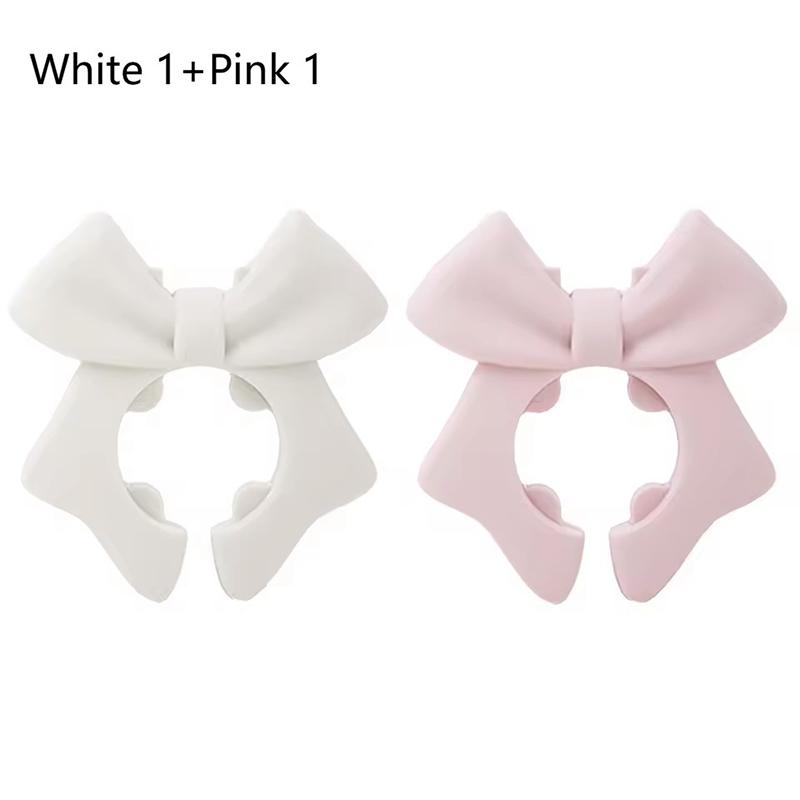 1/2 Piece Bowknot Silicone Spatula Holder Anti-Scalding Cutlery Holder Suitable For Spoon Cooking Utensils