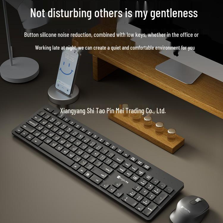 Universal Quiet Wireless Keyboard and Mouse Set for Laptop and Desktop