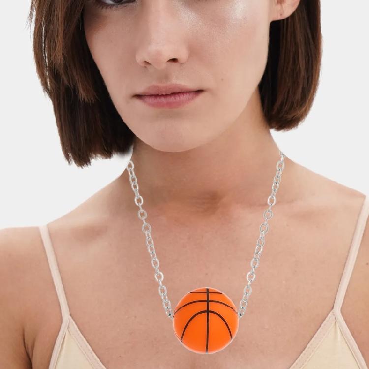 Unique Sports Balls Neckchains Stylish Pendant Necklace for Jewelry Collectors