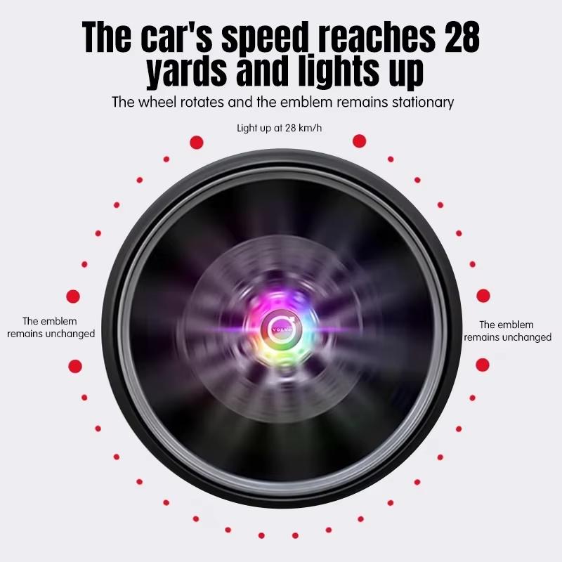 Per Volvo Luci Mozzo Tappi Ruota Auto Copertura Centrale Ruota Tappo Illuminante Illuminazione Galleggiante LED Auto Per Volvo XC40 XC60 XC90 S60 V