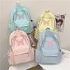 Spring and Summer New Student Cute Backpack Women's Fashion Simple Printing Butterfly Junior High School Large-capacity Schoolbag Women