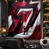Wall Hanging Tapestry Cristiano Ronaldo Print Cloth for Living Room Bedroom Home Decor