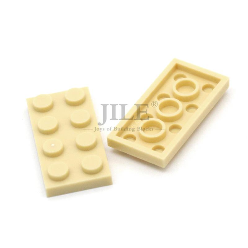 50Pcs Moc Compatible 3020 Plate 2X4 Bricks Colorful Building Blocks Educational Assembles Particles Accessories Toy City