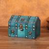 Traditional Wooden Storage Chest Dateless Locking System Compact Organizers Decorative Home Accent Storage Container
