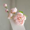 Vintage Seidenpfingstrosen Haarspange, Elegantes Hanfu Kopfschmuck-Accessoire