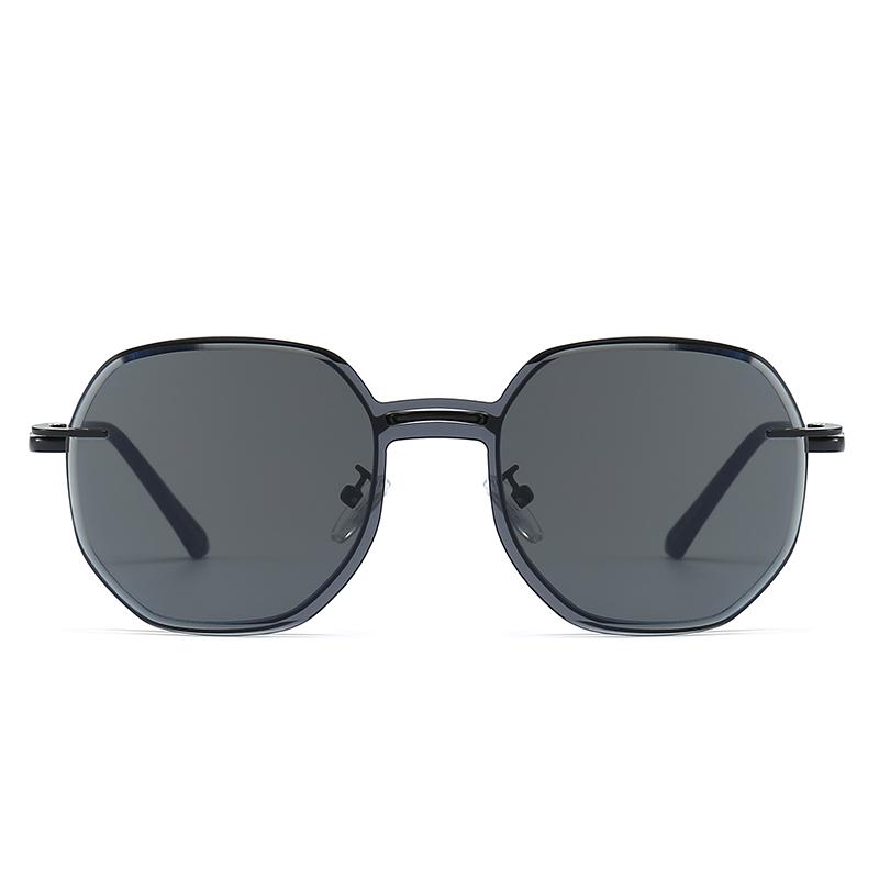 New One-piece Frameless Sun Glasses Magnetic Clip Anti Blue Light Glasses Set With Two In One Fashionable Sun Glasses Frame 7000