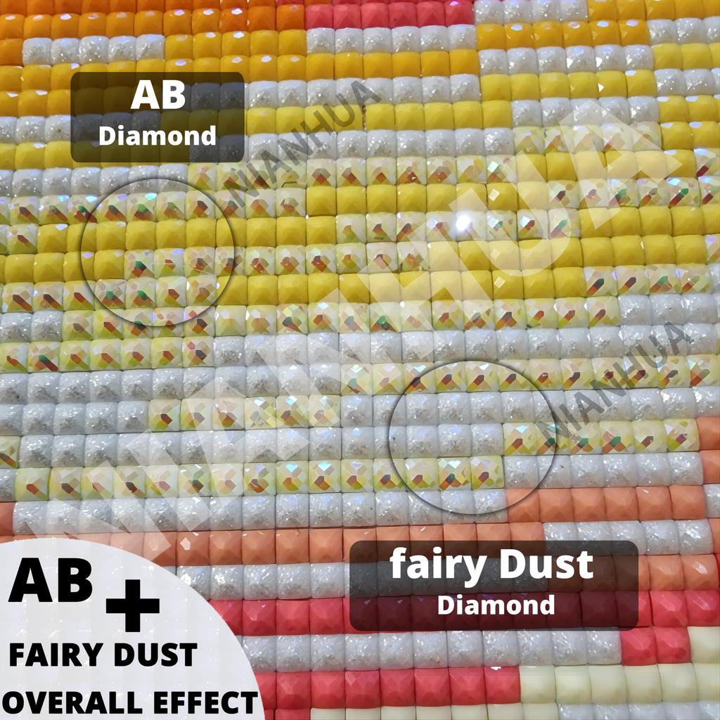 Fairy Dust AB Wonderful Witch Girl 5D Diamond Painting Kits Cartoon Magic Woman Art DIY Drills Mosaic Embroidery Cross-stitch