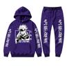 Completo felpa con cappuccio invernale da uomo con stampa Gojo Satoru di Jujutsu Kaisen Tuta casual spessa streetwear