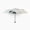 Ink Painting Style Folding Umbrella, Vintage Creative Sun Protection Umbrella, Printed Logo Umbrella, Black Coating Sun Protection Umbrella