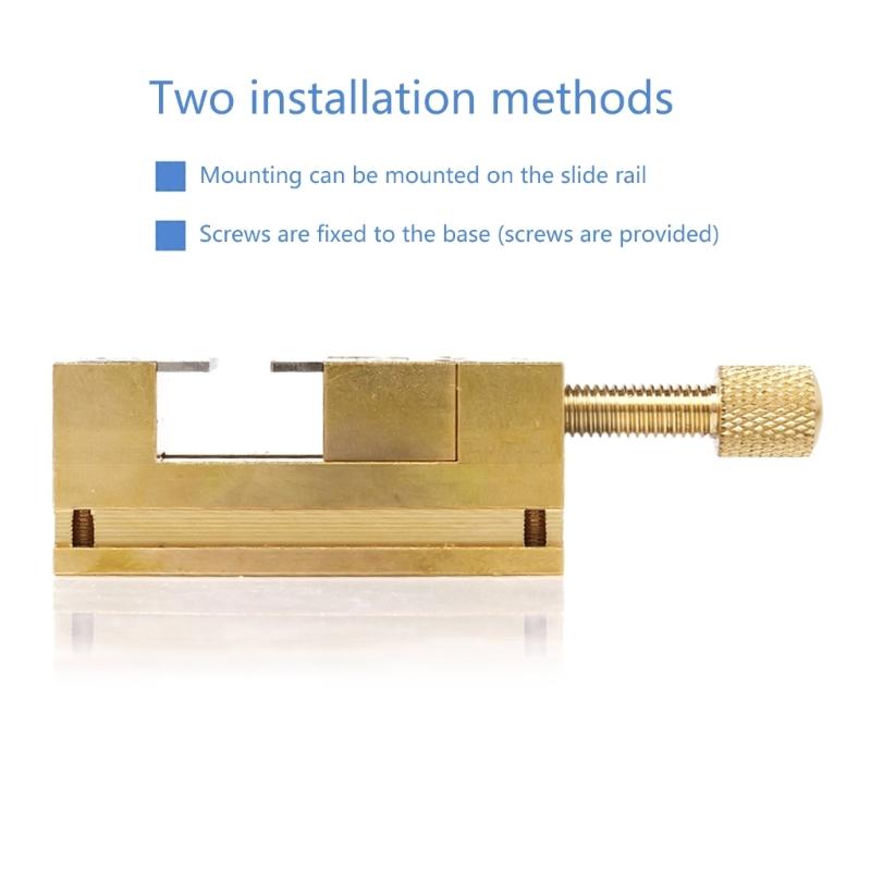 Watch Repair Tool Solid Copper Table Vise Clamp for Secure Watch Wheel Holder Watch Repairing Maintenance