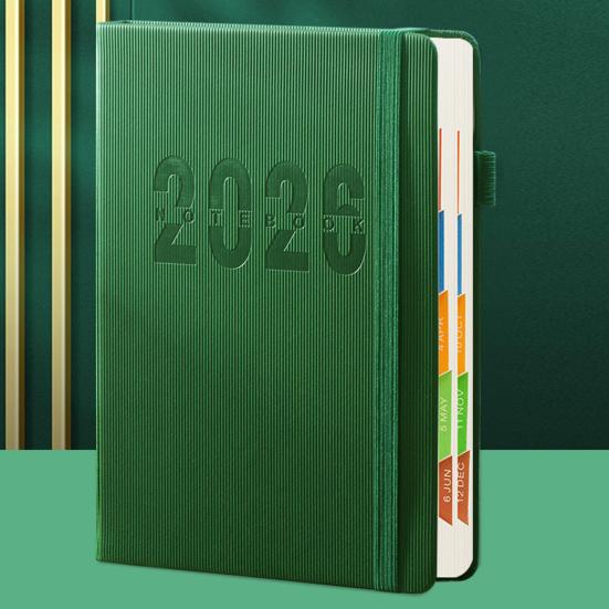 Plánovač 2026 Měsíční Týdenní Denní Kniha Agendy 2026 Seznam Úkolů Zápisník s Měsíčními Záložkami Vnitřní Kapsa Elastické Uzavírání