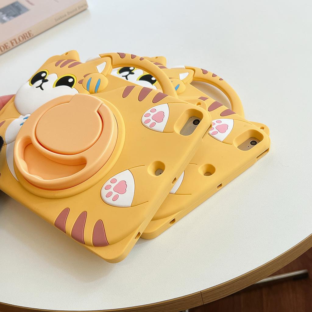 For IPad 9 8 7th Generation Child Case for IPad Air 2 3 4 5 10.9 2022 Mini 6 Pro 11 Cute Cartoon Silicone Tablet Protective Case