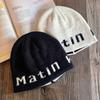 Letter Fashion Street Pattern Neutral Casual Knitted Hat For Autumn Winter And