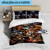 3PCS Game Fighter In Action Bedding set,Ideal for1pc Duvet Cover And 2pcs Pillowcases Perfect for Christmas gift,Ideal for Bedroom, Dormitory