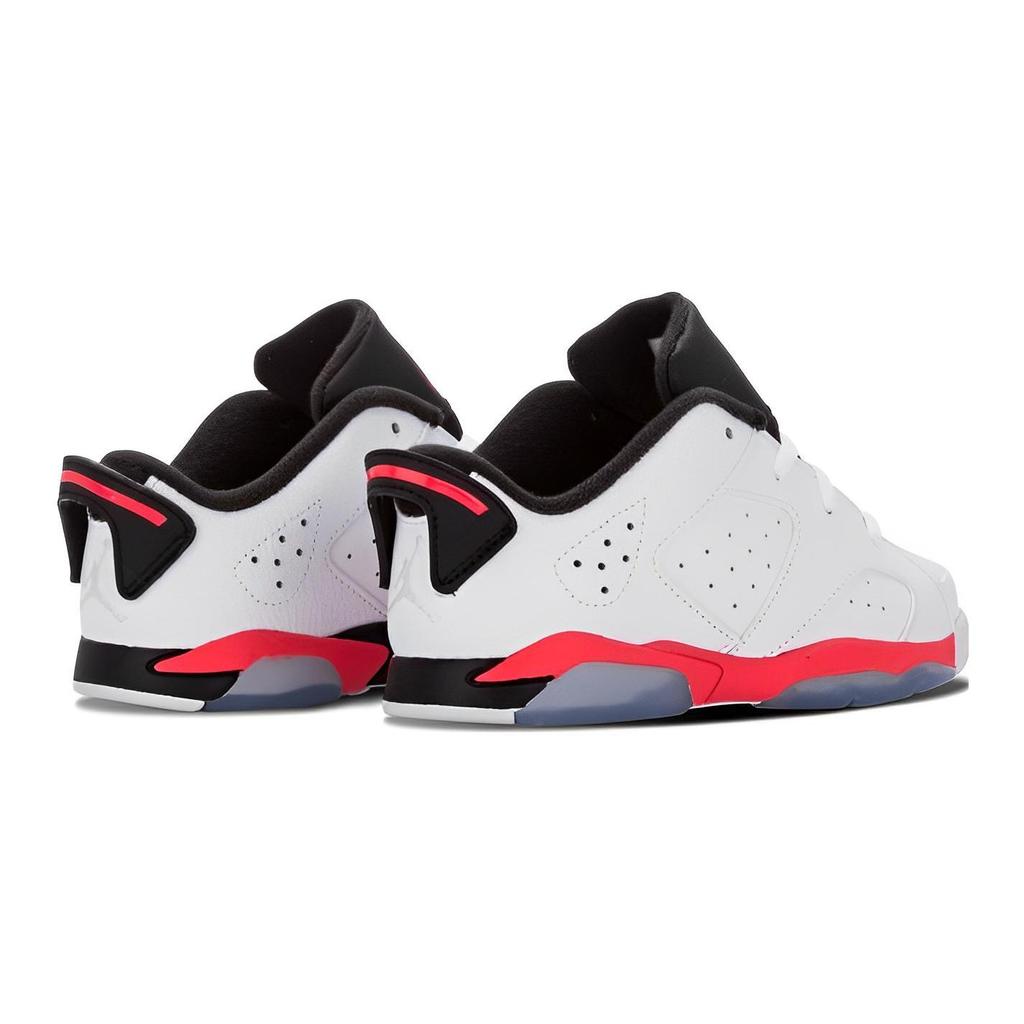 Jordan 6 Retro Low White Infrared 23 Black GS 768883-123