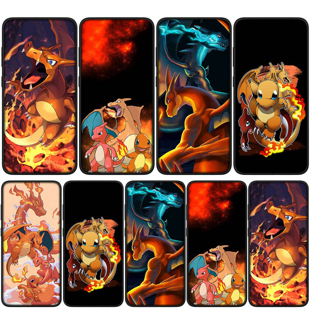 Cover for iPhone 17 16 15 Xiaomi Poco Redmi Note 14 13 12 11 Pro Max X 9 16e Samsung Galaxy S25 S24 S23 OPPO Huawei Cartoon Charmander Phone Case