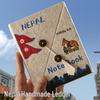 Nepal Handmade Retro Student Journal Notebook - Little Red Book Style