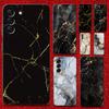 Black Gold Marble Pattern Phone Case For Samsung Galaxy A13,A21s,A22,A31,A32,A52,A53,A71,A80,A91 Soft Black Cover