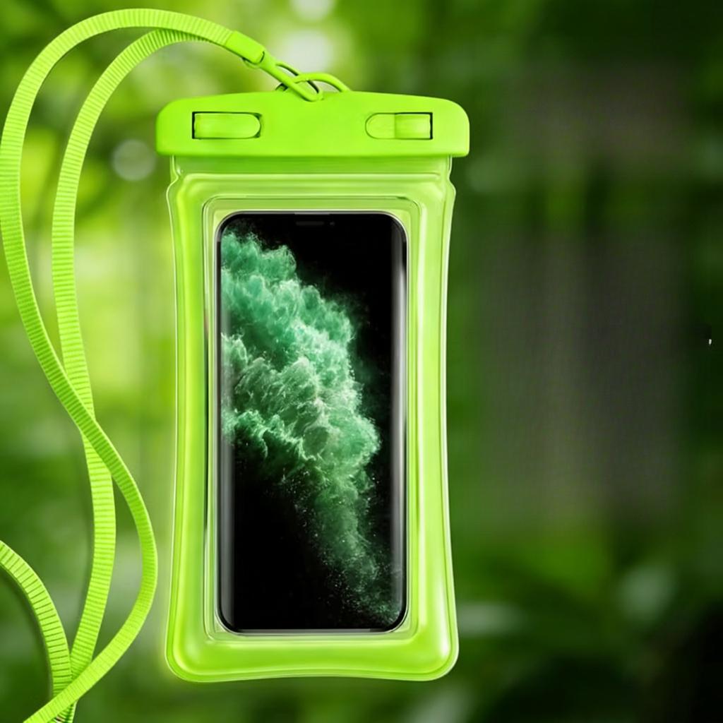 Universal Waterproof Phone Pouch with Sealed Design and Lanyard for Swimming and Diving