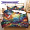 Rainbow ball, rose Pattern Bedding Quilt Set Quilt Cover Pillowcase Home Decoration Birthday Gift (1 * duvet cover + 2 * pillowcase, without core)