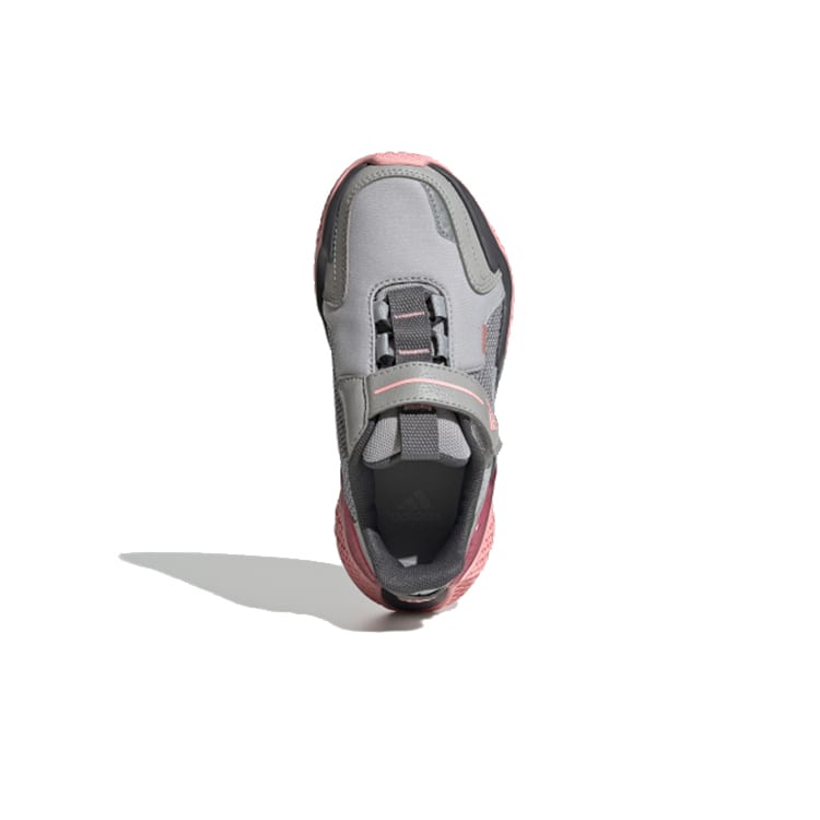 adidas 4Uture Rnr El K Cushioning Support Low Top Kids' Running Shoes Gray Pink Kids' FV2786