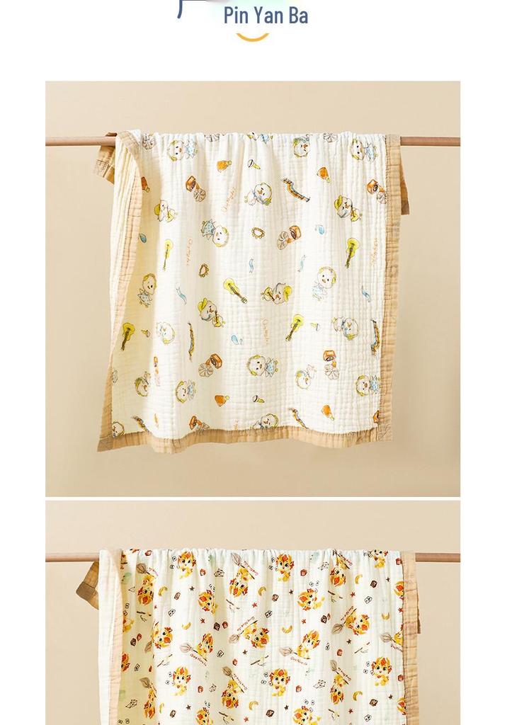 Newborn Baby Six-Layer Pure Cotton Gauze Towel and Blanket