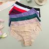1 Stück Damen High Waist Plus Size Spitze Unterwäsche, Modisch, Atmungsaktiv, Weich und Bequem Damen Unterwäsche, Hochwertige Sexy Unterwäsche