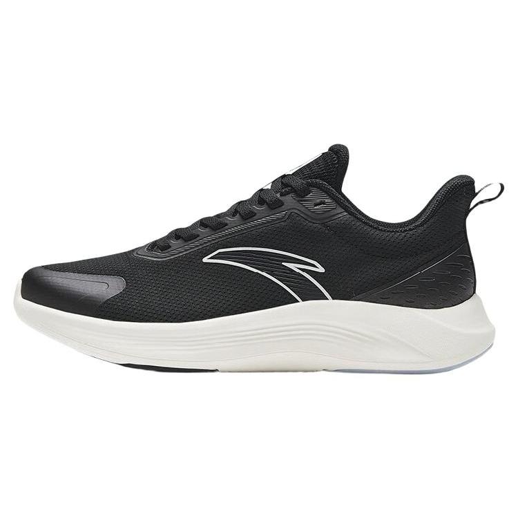 New Anta Anti Slip Wear Resistant Low Top Running Shoes Women's Black White 122335576-1