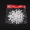 11CM Plastic Snowflake Christmas Decoration Pendant