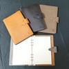 Eishindo A5 System Genuine Replaceable Business Modern Design (EI) Planner, Leather, Handmade, 6-Hole, Refills, Planner, Loose-Leaf Notebook, (Brown)