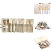 Makeup Brush Set With 12 Synthetic Fiber Brushes For Professional And Gift Use