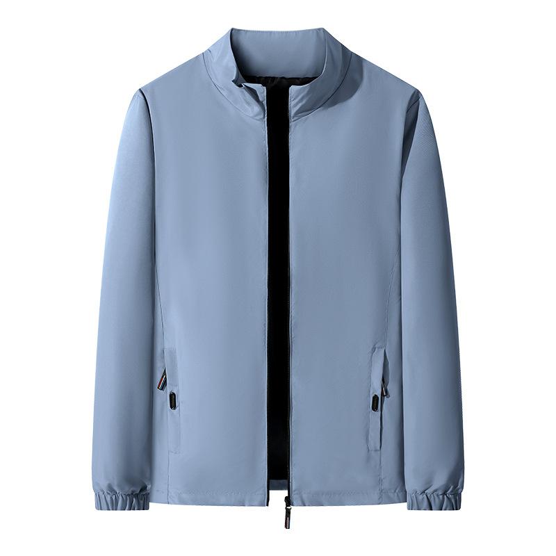 Spring and Autumn New Jacket Jacket Men's Versatile Commuter Simple 3D Casual Stand Collar Top