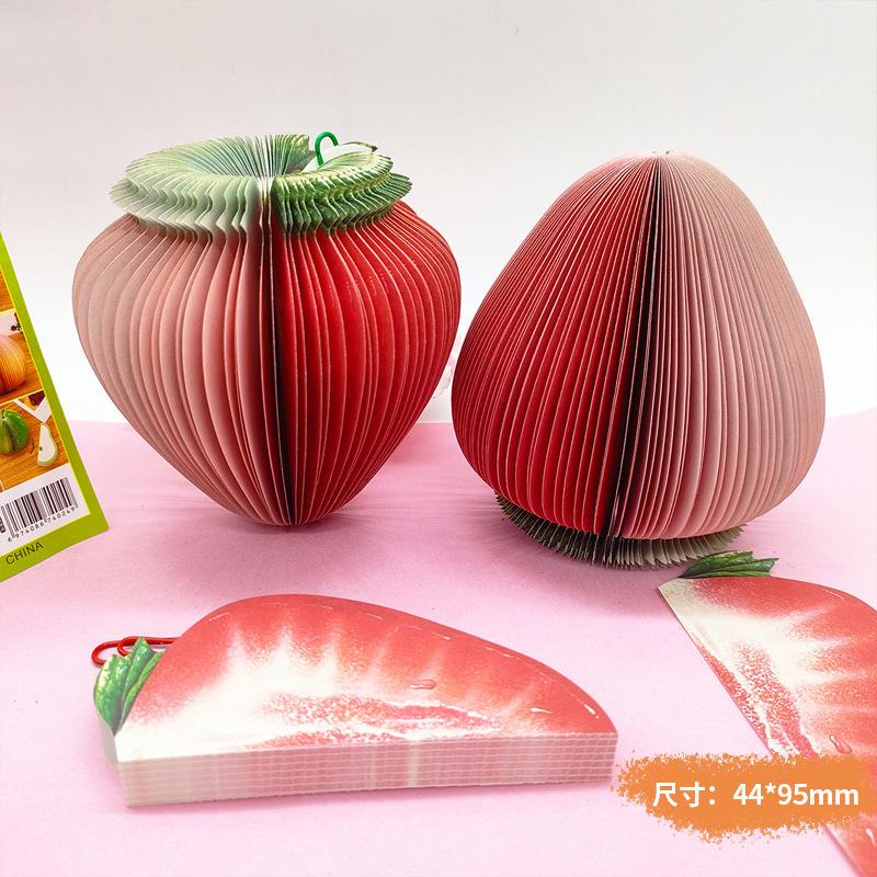 125 Sheets Creative Fruit Shapes Sticky Note Pads Notepads,Sticker Paper,Memo Pads,for School Stationery Office Supplies